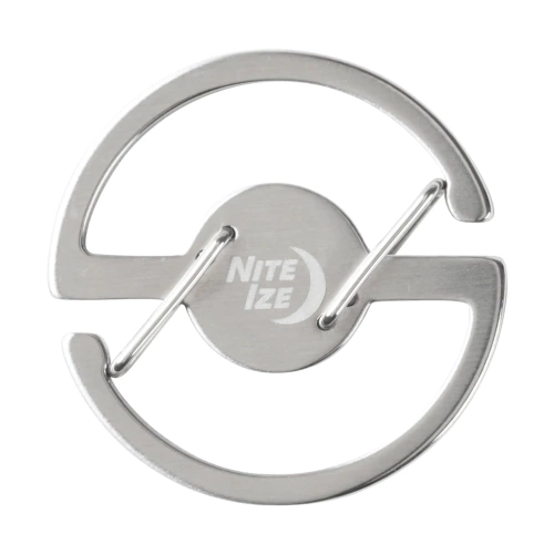 Nite Ize - Карабін для ключів Medallion™ Key Carabiner - сталь - срібло - MKC-11-R3 - Карабины