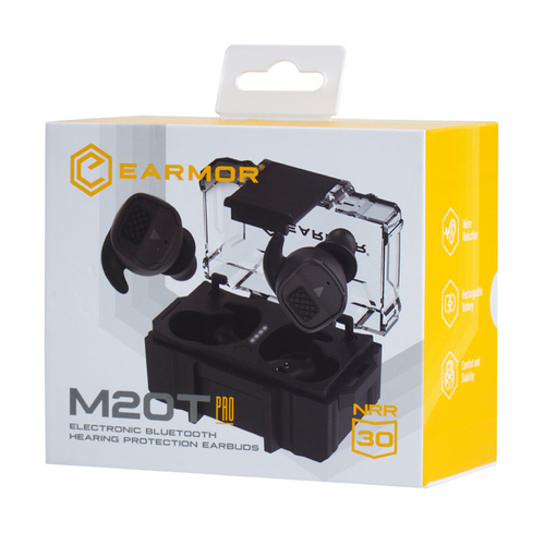 Засоби захисту - Earmor - Активні навушники M20T Pro - NRR 30 дБ - Bluetooth 5.4 - Чорний - M20TPRO-BK - Навушники тактичні