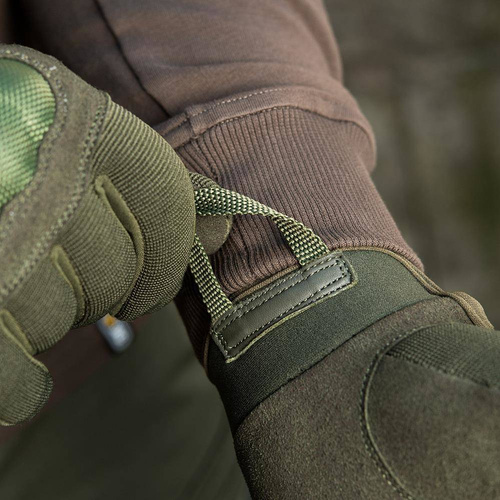 Снаряжение - M-Tac - Тактические перчатки Assault Tactical Mk.3 Gloves - Оливковый - 90203001 - Тактические перчатки