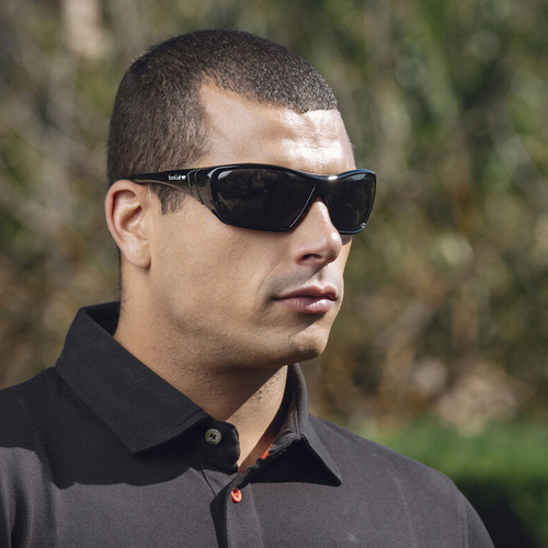 Bolle Safety - Захисні окуляри Hustler - EN 166 FT - Platinum Lite - дим - HUSTLN20E - Захисні окуляри