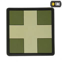M-Tac - 3D PVC Нашивка Medic Cross Square patch - Оливковый - 51124001