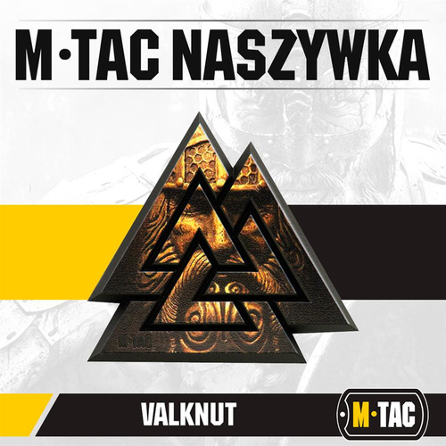 Одежда - M-Tac - Нашивка 3D PVC Valknut patch - Black / Coyote - 51161205 - Нашивки