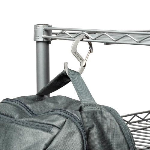 Nite Ize - гачок S-Biner Hook 'N Hold S-Hook Small - 2 шт. - Сталь - Срібло - SBHS-11-2R3 - Карабины - Туризм