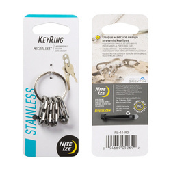 Nite Ize - Кольцо для ключей KeyRing MicroLink - Сталь - Серебро - RL-11-R3