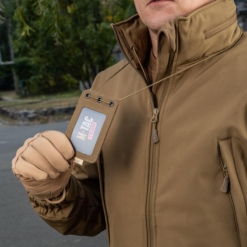 M-Tac - Обложка для бейджа с прозрачной панелью - Coyote - 10131005 - Кошельки, футляры для документов - Снаряжение