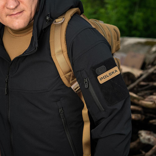 Одежда - M-Tac - Нашивка - Польша 25х80 - Laser Cut - Чёрный / Coyote - 51004105 - Нашивки