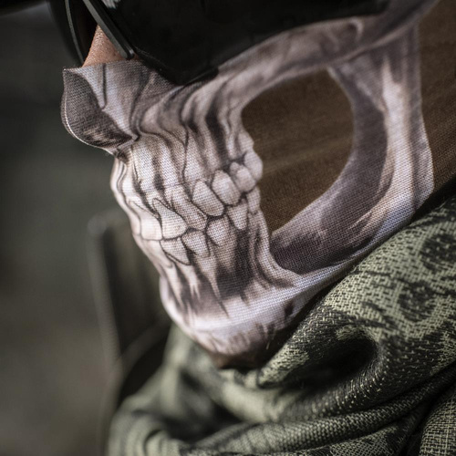 Одежда - M-Tac - Лёгкая шарф-балаклава Reaper Skull - Olive Drab - HLI-SSB-OD - Балаклавы