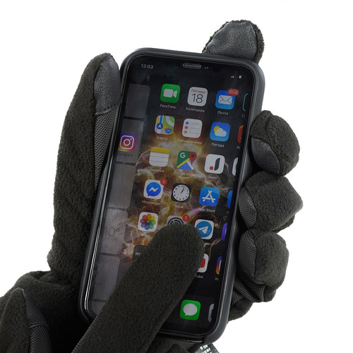 Снаряжение - M-Tac - Флисовые перчатки с утеплителем - черный - 90309002 - Тактические перчатки