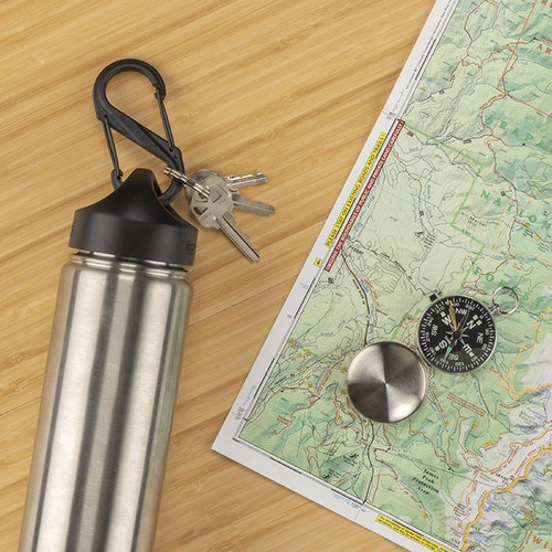 Карабины - Nite Ize - Карабин S-Biner #4 Plastic Black Gate - Чёрный - SBP4-03-01BG