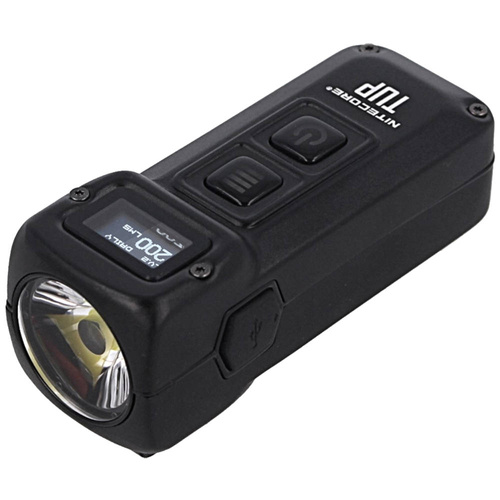 NiteCore - TUP Светодиодный фонарик с 1200 мАч - 1000 лм - TUP Hi-Tech Black - Фонарики брелки
