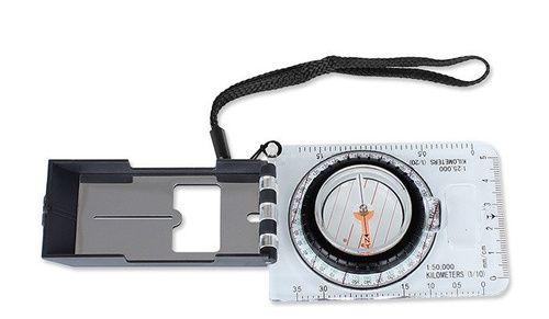 MFH - Профессиональный картографический компас с зеркалом - 34213 - Компасы - Кемпинг