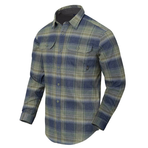 Helikon - Футболка GreyMan - Blast Blue Plaid - KO-GMN-PN-PE - Тактические рубашки