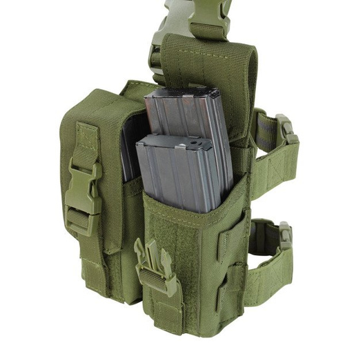 Підсумки тактичні - Підсумок на стегно Condor - Drop Leg M4, M16 Mag Pouch - зелений OD - MA65-001