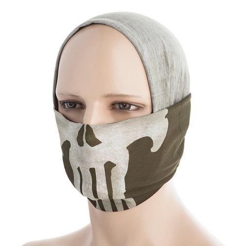 Одяг - M-Tac - Легкий шарф Punisher - оливковий - HLI-PB-OD - Бандани, арафатки, шарфи-труби