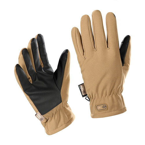 M-Tac - Тактические перчатки Soft Shell Thinsulate - Чёрный / Coyote Brown - 90308017 - Тактические перчатки