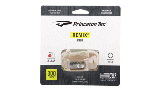 Princeton Tec - Налобный фонарь REMIX PRO - TAN / MultiCam - RMX300PRO-RD-MC - Тактические фонари - Фонарики