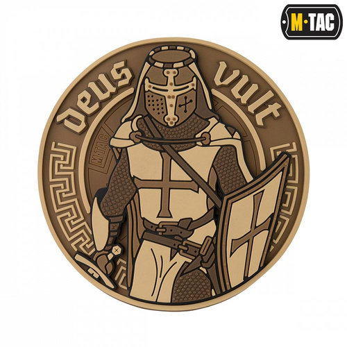 M-Tac - Нашивка ПВХ Deus Vult 3D - Coyote - 51116005 - Нашивки