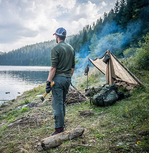 Одяг - Helikon - Пончо, дощовик - Woodland - PO-MUS-PO-03 - Дощовики