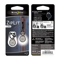 Nite Ize - Світлодіодний ліхтар на блискавці ZipLit 2 шт - білий - NZL2-07-02