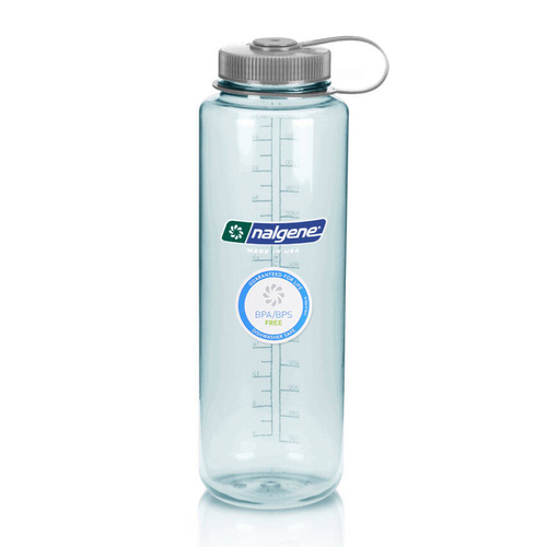 Nalgene - Бутылка Silo Sustain Wide Mouts 48 унций - отверстие 63 мм - 1,5 л - Seafoam - 2020-0548 - Бутылки для воды, гидраторы, котелки