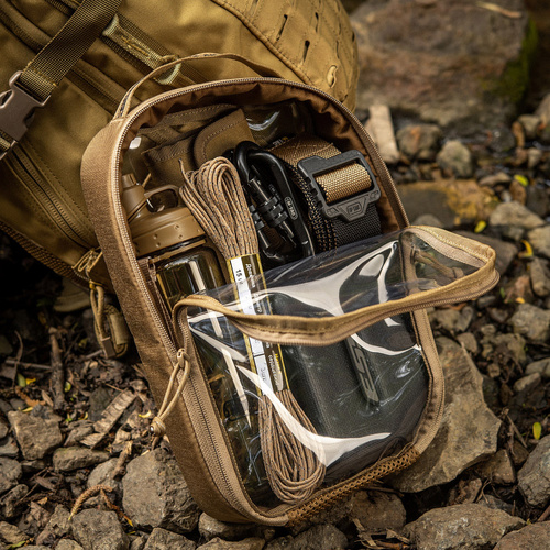 Органайзеры тактические - M-Tac - Органайзер Elite Large Transparent Pocket - 30 x 19 cm - Coyote - 10147005-L