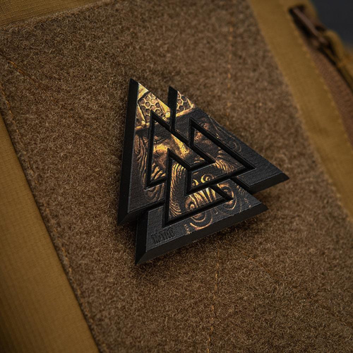 Одежда - M-Tac - Нашивка 3D PVC Valknut patch - Black / Coyote - 51161205 - Нашивки
