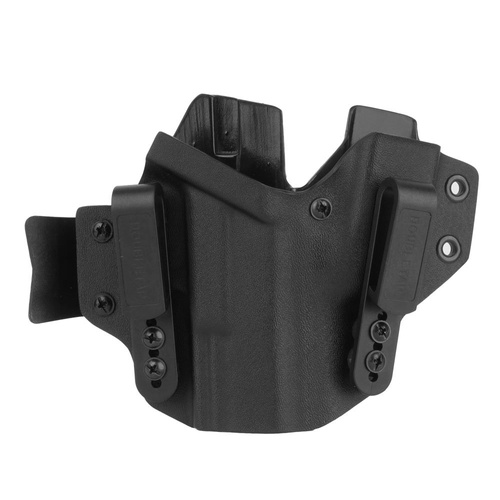 DOUBLETAP GEAR - Внутренняя кобура IWB из Kydex Appendix с грузиком для Glock 19 - черная. - Внутренние кобуры