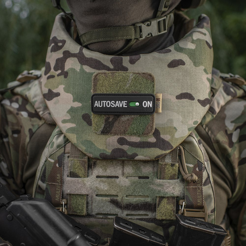 Одяг - M-Tac - Нашивка Morale Patch Autosave PVC - 3D - чорний - 51116702 - Нашивки