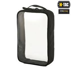 M-Tac - Elite Small прозорий органайзер - 22 х 14 см - чорний - 10147002-S