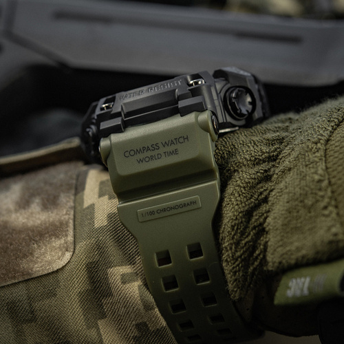 Годинники - M-Tac - Тактичний годинник 2037 - LED - 5 ATM - Зелений - 50007001