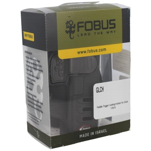 Кобура на пояс - Fobus - Kabura Glock 17, 19, 19X, 22, 23, 31, 32, 34, 35 - Płetwa Standard - Prawa - GLCH