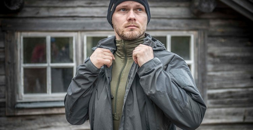 Військові куртки - Helikon - Дощовик Blizzard® - StormStretch® - чорний - KU-BLZ-NL-01.