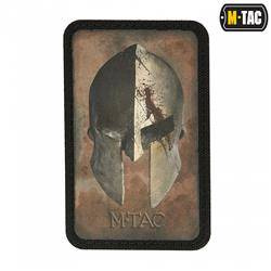 M-Tac - Нашивка Spartan Helmet - Morale Patch - Czarna / Coyote - 51102005