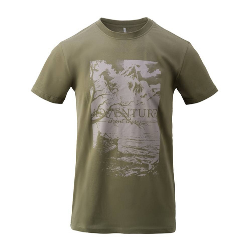 Helikon - Футболка T-Shirt Adventure Is Out There - Olive Green - TS-AIO-CO-02 - Футболки - Одежда