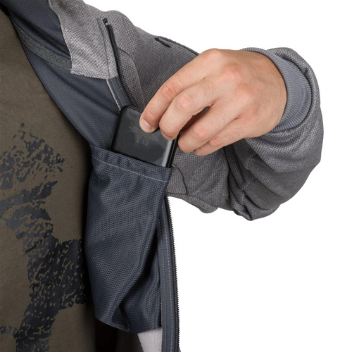 Одяг - Helikon - Толстовка на блискавці Urban Tactical Hoodie® - поліестер - чорний / сірий меланж - BL-UHF-PO-M1 - Худі Helikon