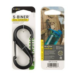 Nite Ize - Карабин S-Biner #4 Plastic Black Gate - Чёрный - SBP4-03-01BG
