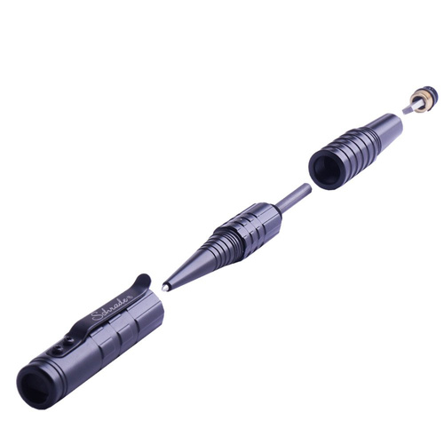 Тактические ручки и карандаши - Schrade - Тактическая ручка для выживания - свисток - кремень - SCPEN4BK