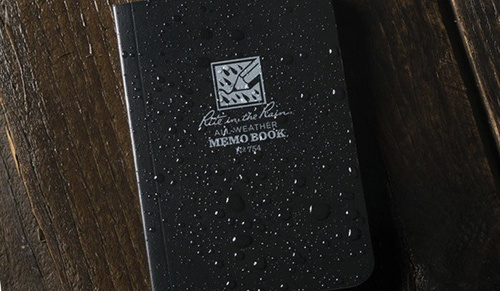 Rite in the Rain - Водонепроницаемая записная книжка - 3 1/2 x 5" - 754 - черный - Водонепроницаемые блокноты