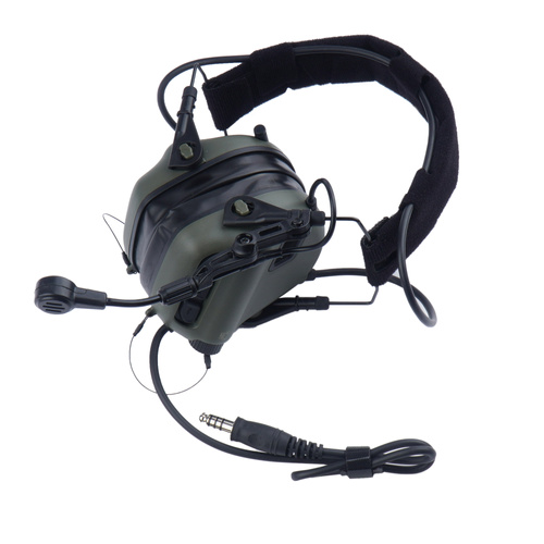 Earmor - Активные слуховые протекторы M32 - Foliage Green - M32-FG MARK4 - Активные наушники