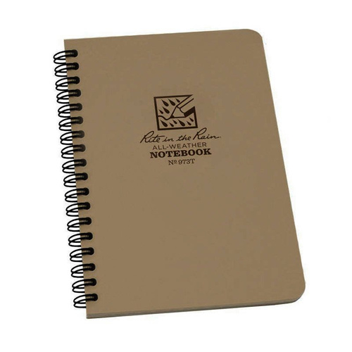 Rite in the Rain  - Водонепроникний блокнот - 4 5/8 x 7" - 973T - Tan - Водонепроникні блокноти