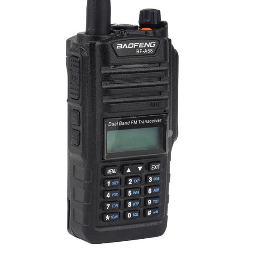 Рації - BaoFeng - VHF/UHF радіостанція BF-A58 Duobander PTT - 5 Вт - Водонепроникна - 1800mAH