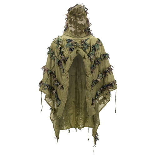 Средства защиты - Helikon - Камуфляжный костюм Leaf Ghillie Poncho® - US Woodland - PO-LFG-PO-03 - Маскировочные сетки