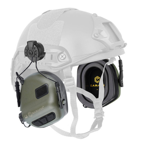 Earmor - активные слуховые протекторы M31H PLUS для шлемов FAST - Foliage Green - M31H-FG/ARC (PLUS) - Активные наушники