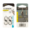 Nite Ize - Kaрабін S-Biner MicroLock - Сталь - 2Pack - LSBM-11-2R3