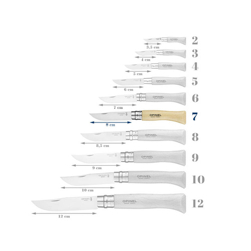 Швейцарские ножи - Opinel - Нож N°7 VRN - Carbon - 113070