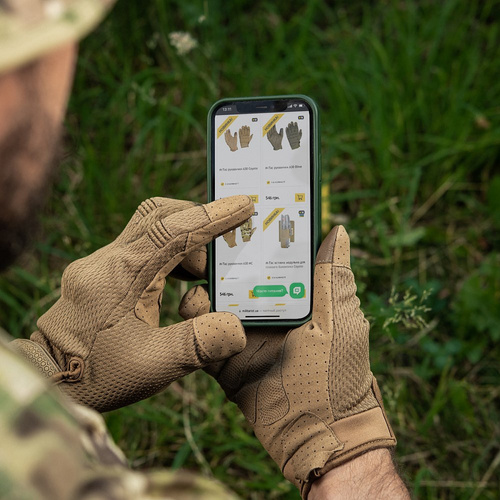 Снаряжение - M-Tac - Тактические перчатки A30 - Coyote - 90314105 - Тактические перчатки