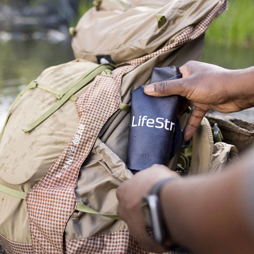 LifeStraw - Мішок з антимікробним фільтром - 3 л - Dark Mountain Gray - Бутилки для води, гідратори, казанки - Туризм