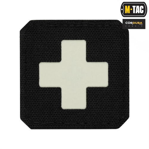 Група крові, медичні - M-Tac - Нашивка Medic Cross Laser Cut - Black/GID - 51122299