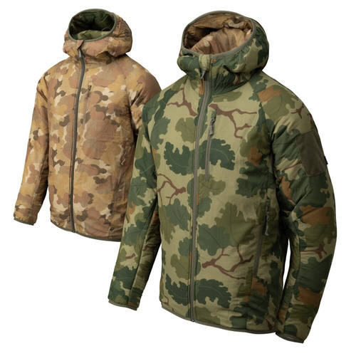 Helikon - Куртка двостороння Reversible Wolfhound Hoodie® - Mitchell Camo Leaf / Mitchell Camo Clouds - KU-RWH-NL-1C1DA - Зимові куртки