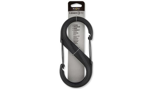 Nite Ize - S-Biner #8 Plastic Black Gate Carabiner - Black - SBP8-03-01BG - Карабины